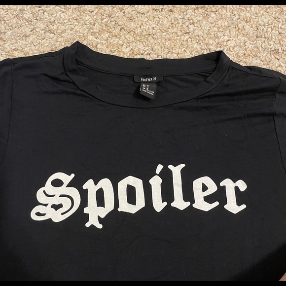 Forever 21 black spoiler tee - Picture 2 of 4